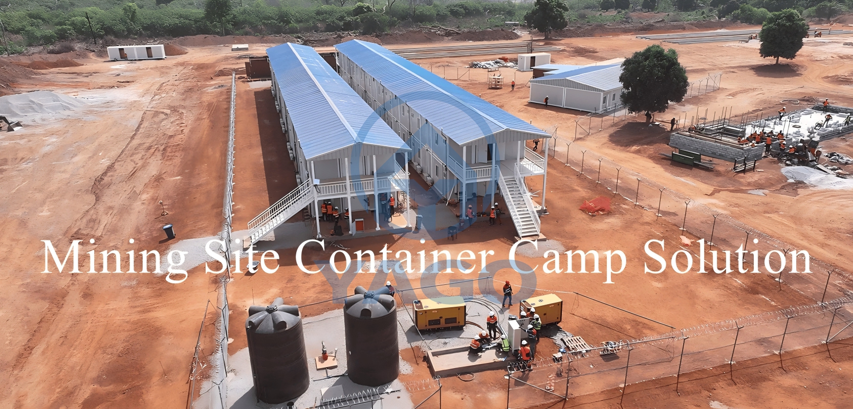 Site Accommodation and Kitchen building Mine project Ivory Coast