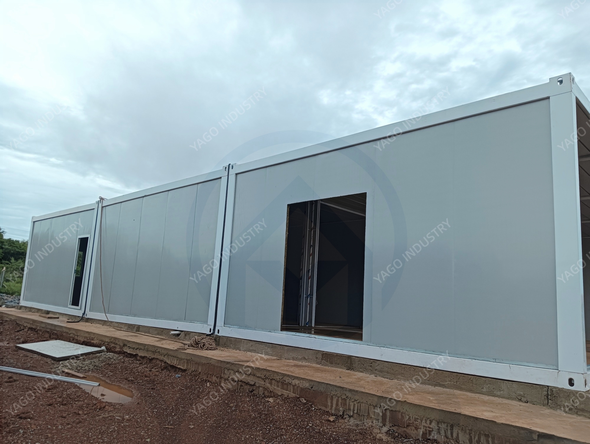 Modular Flatpack Mess Hall and Kitchen Combo Building