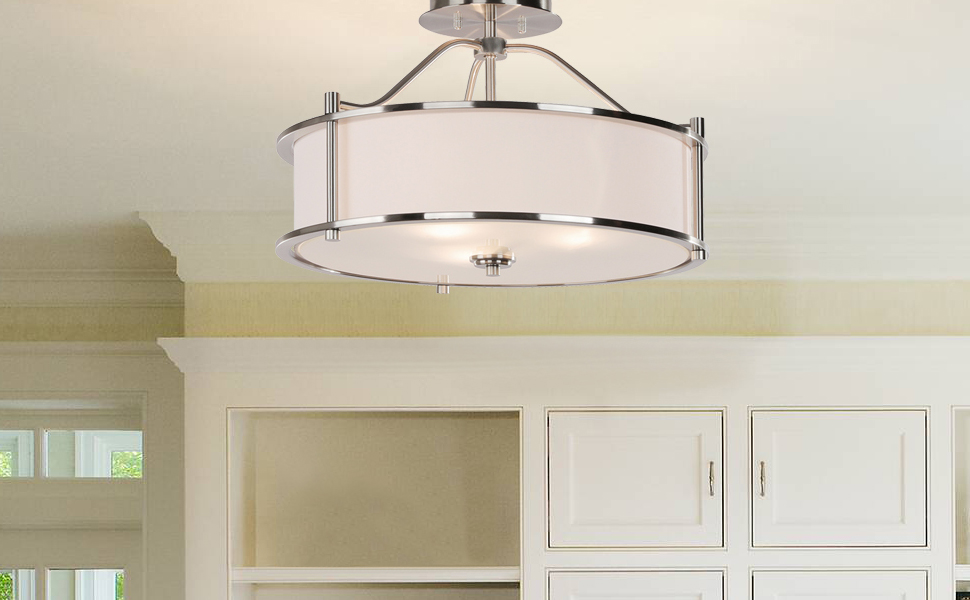 retangular kitchen drum light