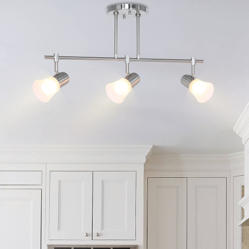 Kitchen island best sale track lighting