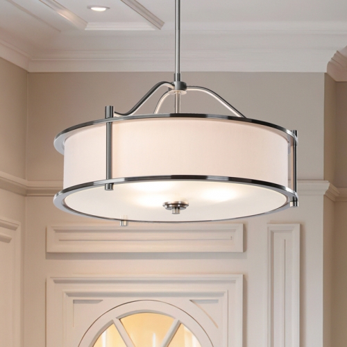 Drum pendant deals ceiling light