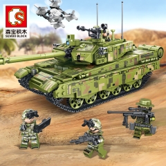 SEMBO 105751 Military Series Type 99A main battle tank building blocks 1144pcs Toys For Gift ship from China