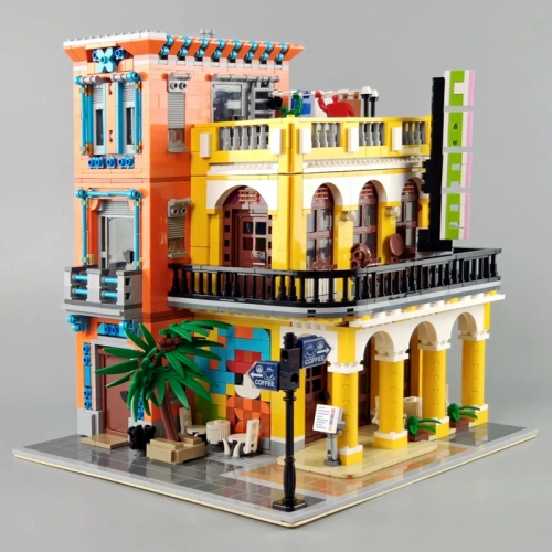 Rael 10002 Creator Expert Street View Series Cafe Havana Shining Building Blocks 3158pcs Bricks Model Toys Ship From China