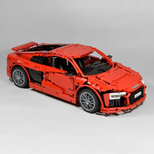 MOC-4463 Technic Customized Audi R8 V10 supercar building blocks 1839pcs Toys For Gift ship from China