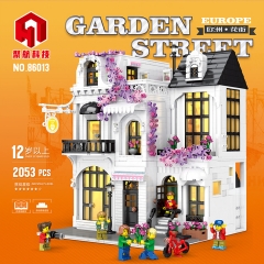JUHANG 86013 City Street  Europe Garden Street Light version Building Blocks 2053pcs Toys For Gift from China