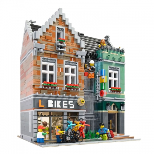 Rael 10004 Creator Expert Steet View Series Bike Shop Bicycle Building Blocks 3668pcs Bricks Ship From China