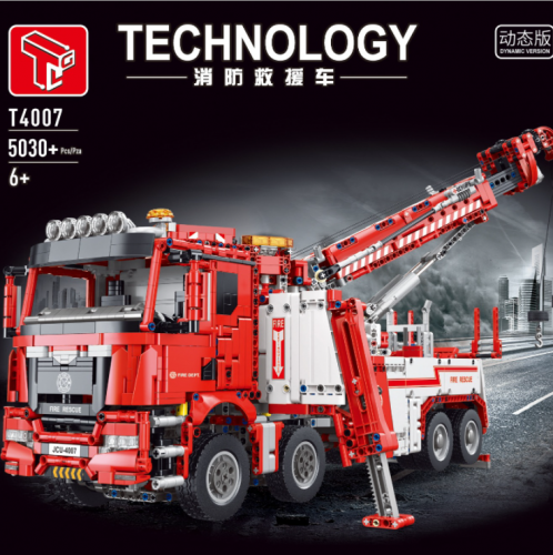 T4007 5030pcs Fire rescue vehicle remote control electric building block toy Ship From China