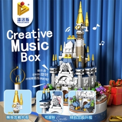 PANLOS 656007 MOC Castle Music Box Building Block Storage Box Windmill Amusement Park 617pcs Bricks Toys Ship From China.
