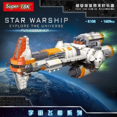 Super18K K108 Star Warship Building Blocks 1609pcs Bricks Model Kit From China