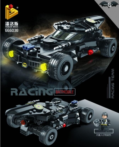 Panlos 666038 Batmobile building blocks set 328pcs bricks toys gift ship from China