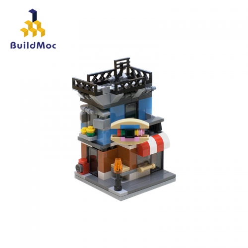 BuildMOC MOC-4808 small particles puzzle toy  mini street view from China [PDF manual]