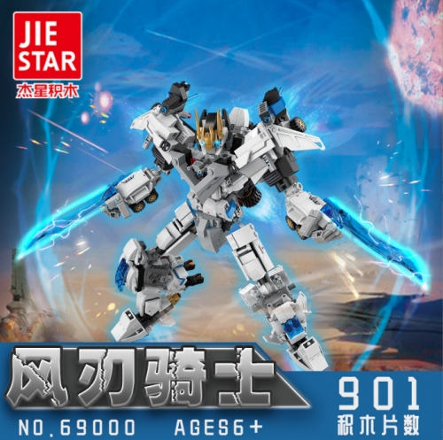 JieStar 69000 MOC Creator Super Deformed Robots 901pcs building blocks toys ship from China.