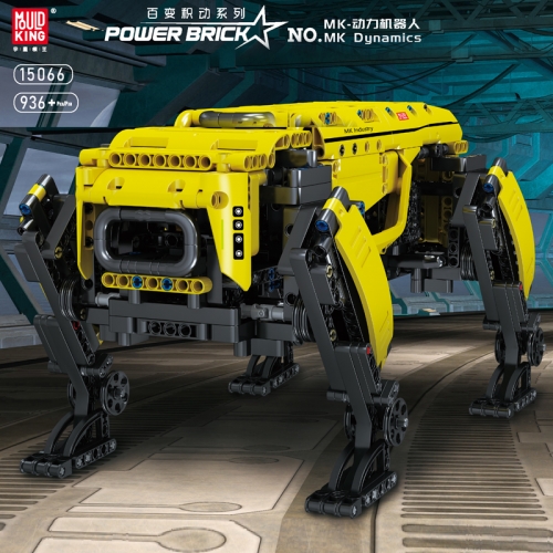 Mould King 15066 MK Dynamic Technial MOC Yellow Robot Dog Brick Building Block 936pcs Ship from China