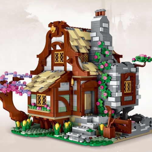 Mork 033004  Moc Medieval Farmhouse Building Blocks 2046pcs Bricks Toys Ship From China.