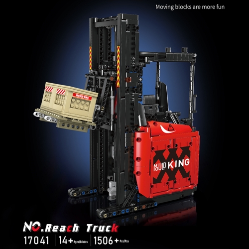 Mould King 17041 Moc Technic Motor Red Reach Truck Car Model Building Blocks 1506pcs Bricks Toys From China.