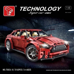 TAIGAOLE T5024B Technic Moc Red Super Car DBX 1:8 Dynamic version with 3145pcs Bricks Toys From China.
