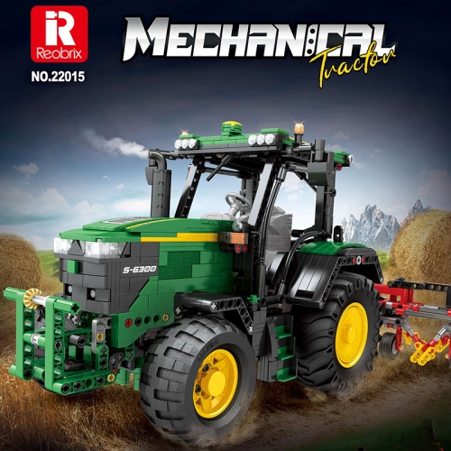 Reobrix 22015 Technic Staitic Version John Deere 6130 R Building Blocks 1828pcs Bricks Toys From China Delivery.