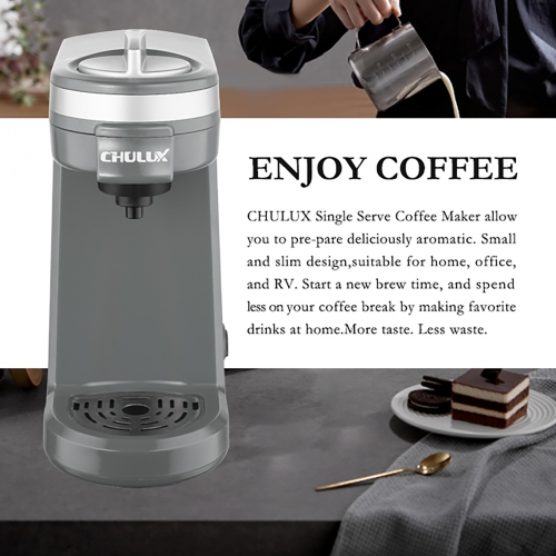 Coffee Maker Single-serve Coffee Brewer, Compatible With Coffee Capsule,  Tea Capsule, Brew Sizes 5-12 Oz, 12 Oz Water Reservoir, 120v 800w