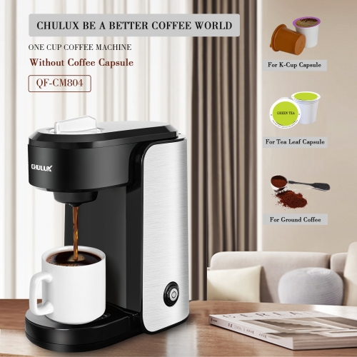 Coffee Maker, Single Serve Coffee Brewer, Personal Coffee Machine, Single  Cup Coffee Maker With One-touch Operation, 12 Oz Built-in Water Tank