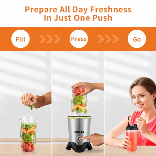 Blender for Shakes and Smoothies 1000W High Speed Bullet Blender for  Kitchen Baby Food Portable Blender Single Serve Blender Coffee Grinder with  6 E