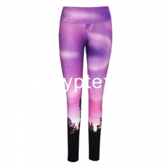 custom printed sports yoga leggings for women