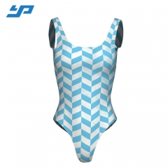 custom women one piece printed swimsuit