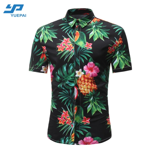 custom 100 polyester% hawaiian shirts