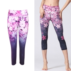 Sakura printing Yoga Pants