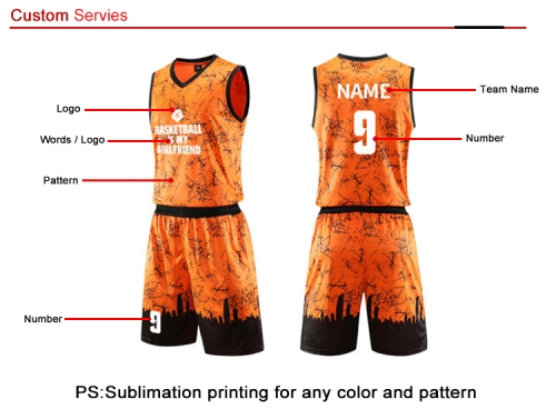 College Custom design sublimation basketball uniform