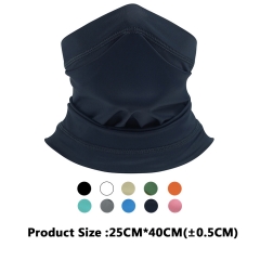 Sports Solid Color Anti UV Cooling head buff Custom logo Half Face Shield Cover mask scarf neck gaiter bandana