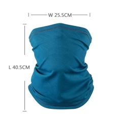 Sports Solid Color Anti UV Cooling head buff Custom logo Half Face Shield Cover mask scarf neck gaiter bandana