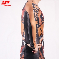 Long Sleeve Compression Activewear Mma Rash Guard Shirt