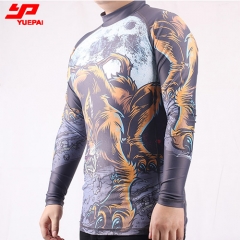 Long Sleeve Mma Rash Guard Compression Shirt