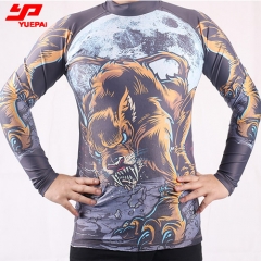 Long Sleeve Mma Rash Guard Compression Shirt