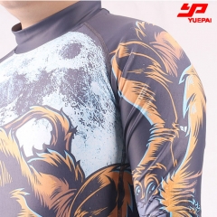 Long Sleeve Mma Rash Guard Compression Shirt