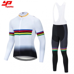 Quick dry Long Sleeve Bib Cycling Jersey Wear Custom Unisex