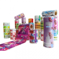 Custom print tissue paper auto packaging plastic film Side gusset sachet packaging film