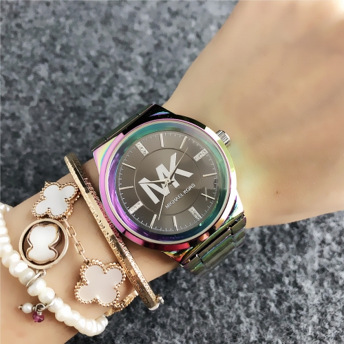 colorful mk stainless steel watch