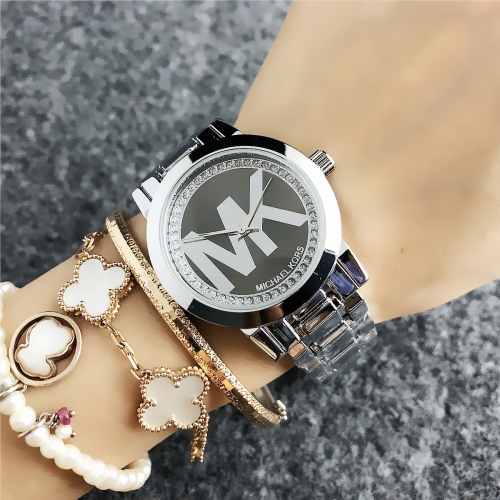 mk stainless steel watch