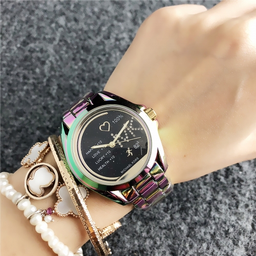 colorful mk stainless steel watch