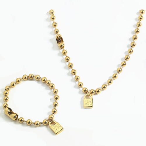 UNS0001-G-6MM  Bracelet+Necklace