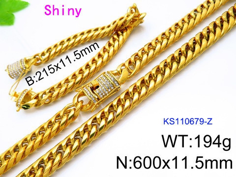 K200519-KS110679-Z Necklace Bracelet for Men