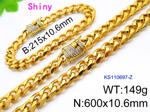 K200519-KS110697-Z Necklace Bracelet for Men