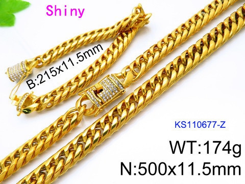 K200519-KS110677-Z Necklace Bracelet for Men