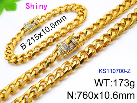 K200519-KS110700-Z Necklace Bracelet for Men