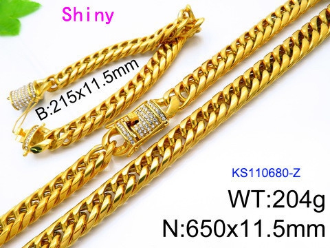 K200519-KS110680-Z Necklace Bracelet for Men