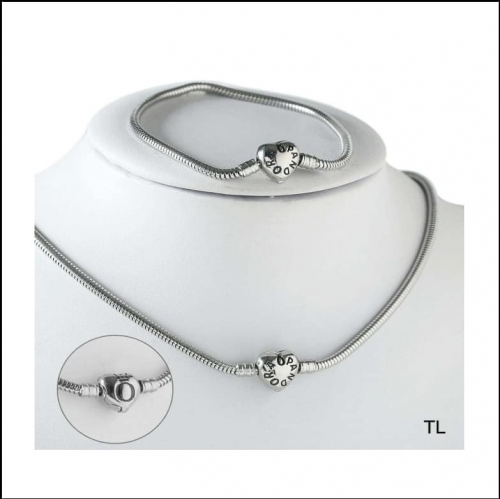 ZQ200618-S002-S Stainless steel pandor*a necklace+bracelet-P25.5V
