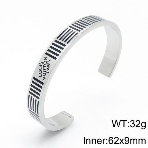 YA200703-LVSL011S 316 stainless steel LV bracelet