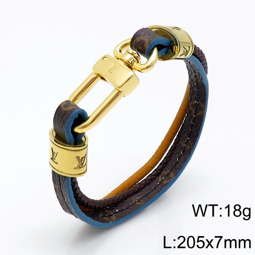YA200703-LVSS012G-1 316 stainless steel LV bracelet