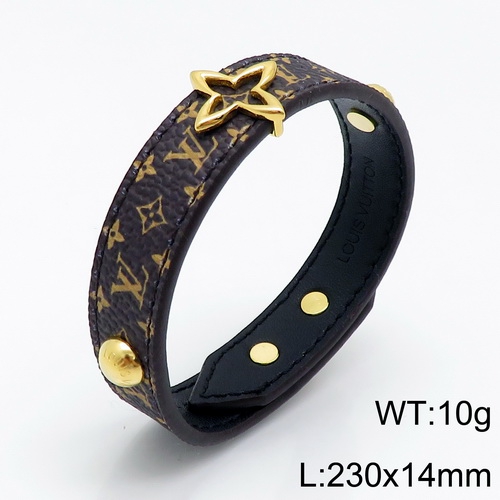 YA200703-LVSS016G 316 stainless steel LV bracelet